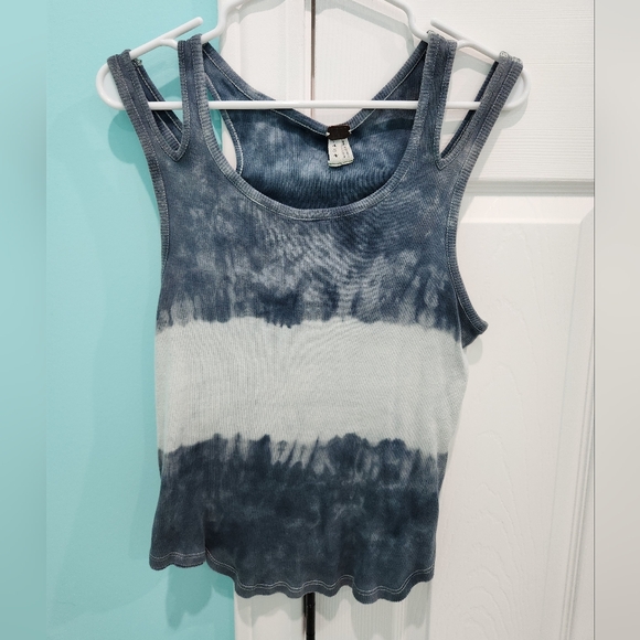 Free People Tops - Free People We the Free Tie Dye Double Strap Tank Top Size P S